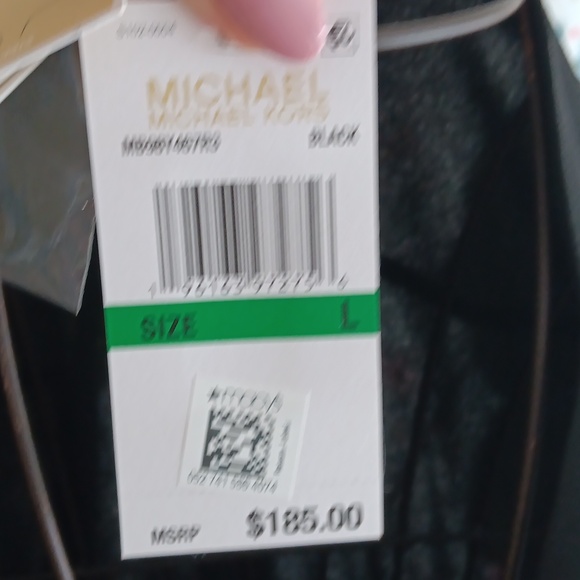 COPY - BNWT Black Michael Kors Button up dress size L - Picture 4 of 4